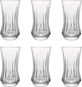 Jogo 6 Copos de Cristal Lapidado 66 Long Drink