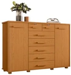 Cômoda Para Quarto 7 Gavetas 160cm Fontaine A02 Cinamomo - Mpozenato