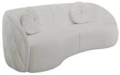 Sofá Decorativo com Almofadas 4 Lugares 318cm Tressê Zion Z32 Linho Cr