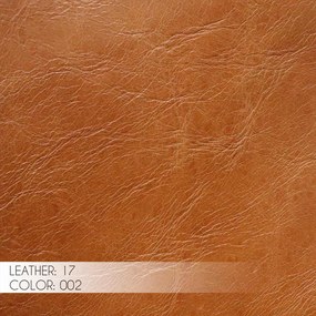 Kit 2 Puff Decorativo Sala de Estar Rene Debrum Couro Caramelo G72 - Gran Belo