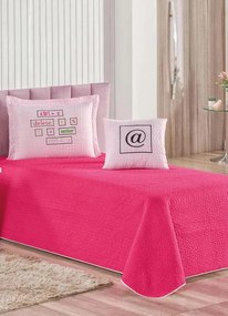 Jogo de Cobre Leito Rosa Solteiro 3 Peças