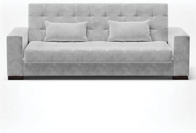 Sofá Cama Casal 3 Lugares 210cm Lisboa Suede  D03 - D'Rossi - Cinza