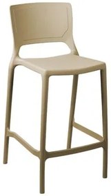 Banqueta Alta para Bancada e Cozinha Areia Empilhável Urano em Polipropileno