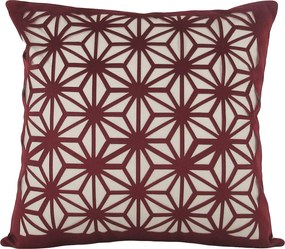 Capa Almofada Corte a Laser Provence Spin Marsala 50x50cm