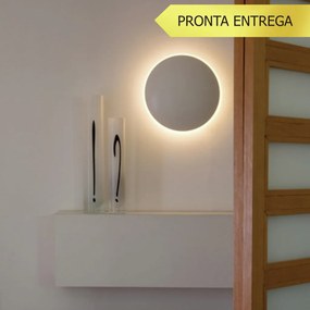 Arandela Eclipse Curvo 4Xg9 Ø40X7Cm | Usina 239/40 (BT - Branco Texturizado)