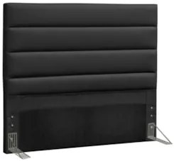 Cabeceira Casal Queen 160cm Greta Sintético Preto Z51 - Mpozenato