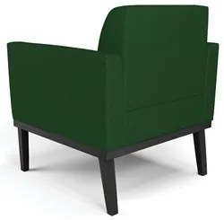 Sofá Namoradeira e 2 Poltronas Base Madeira Preto Maressa Veludo Luxo