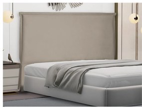 Cabeceira Garden Para Cama Box Queen 160 cm Suede Bege - D'Rossi