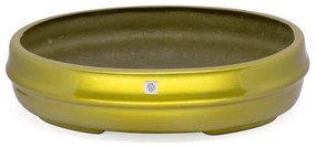 Vaso Bacia Decorativo Osaka Dourado M 11,5x44x36 cm - D'Rossi