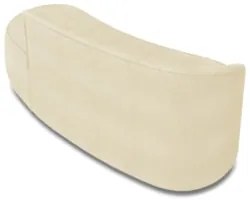 Sofá 3 Lugares Para Sala 180cm Orgânico Wendi Boucle Bege I01  - Mpoze