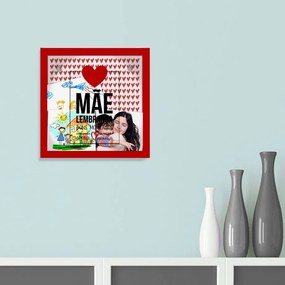 Quadro Recordações Mãe Vermelho