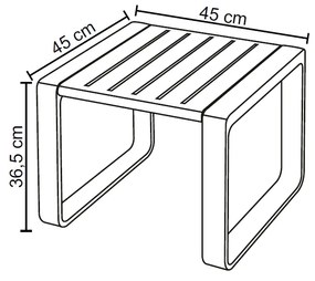 Conjunto 5 Peças Área Externa Bahamas 2 Poltronas 2 Mesas de Centro 1 Sofá 120cm em Fibra Natural Pêssego G56 - Gran Belo