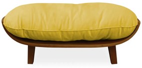 Cama Pet Costela para Cães e Gatos Almofadada Suede Amarelo