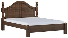 Cama de Casal Queen Size Madeira Maciça Naipe Café G74 - Gran Belo