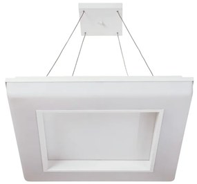 Pendente Vivaz 46X46Cm Led 36,8W Bivolt / Base Fechada | Usina 19021/4... (FN-F - Fendi Fosco, 3000k)