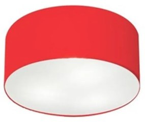 Plafon Para Sala Cilíndrico SL-3010 Cúpula Cor Vermelho