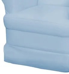 Poltrona de Amamentação Sabrina Sintético Azul Bebê - Phoenix Baby
