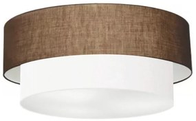 Plafon Para Quarto Cilíndrico SQ-3065 Cúpula Cor Café Branco