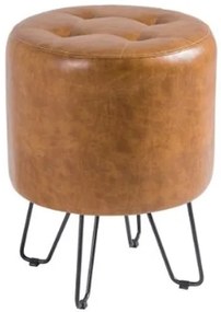Puff Stanford Caramelo Base Aco Preto 55cm - 45235 Sun House