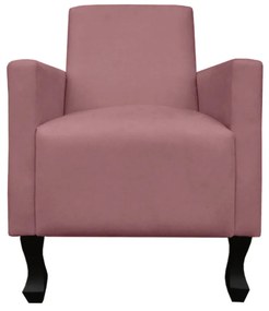 Poltrona Amamentação Sofia Suede Rosê