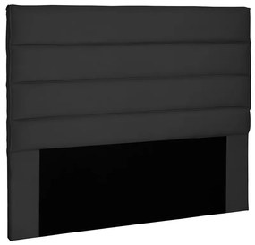 Cabeceira La Italiana Para Cama Box Casal 140 cm Suede - D'Rossi - Preto