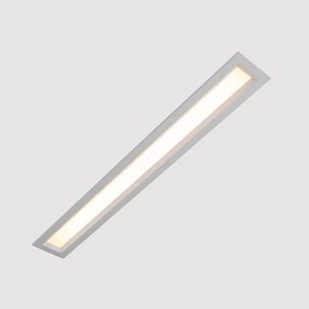 Plafon Led Embutir Aluminio Branco 3000K 18W Sevilha