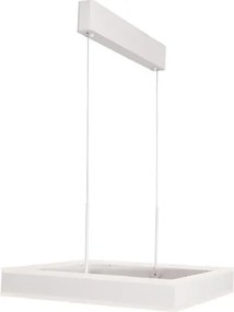 Pendente Led Aluminio Acrilico 30W 3200K Yamamura - BRANCO