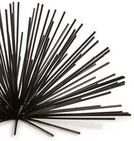 Enfeite Decorativo "Ourico" Em Metal Preto 13,5x26 Cm  - D'Rossi