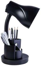 Luminária de Mesa Spiralle Preto Porta Lápis E27 Bivolt