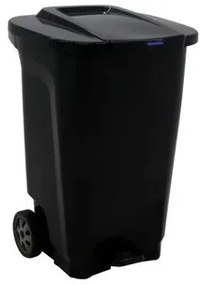 Lixeira Tramontina T-Force em Polipropileno Preto com Rodas 100 L