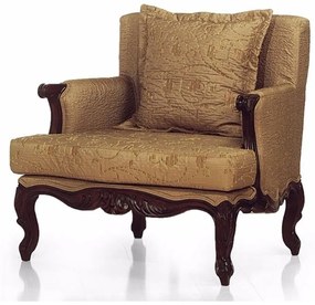 Poltrona Master Entalhada Madeira Maciça Design de Luxo Peça Artesanal