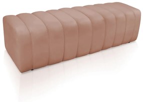 Calçadeira Olivia Queen 160 cm Veludo Rosê - D'Rossi
