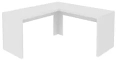 Mesa em L 157cm Home Office ME4116 Branco     - Tecno Mobili