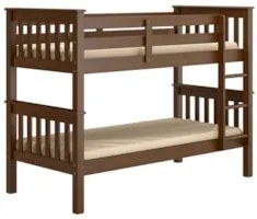 Beliche Solteiro Juvenil com Escada Móvel Bliss Z40 Castanho Acetinado