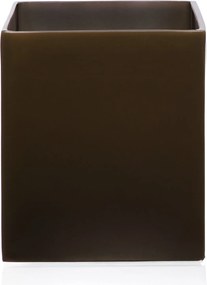 Lixeira Aberta p/ Escritório Davos Resina - Marrom Esverdeado  Marrom Esverdeado