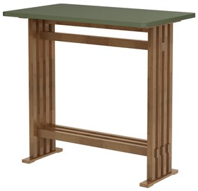 Mesa Bistrô Retangular Verde Musgo - Wood Prime MP 33218