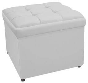 Calçadeira Copenhague 90 cm Solteiro Suede Branco - ADJ Decor