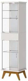 Cristaleira Crono Off White Porta Vidro 183cm - 79092 Sun House