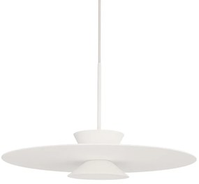 Pendente Tule Ø60X25Cm 1Xmr16 - Usina 25120/60 (BT - Branco Texturizado, Igual a Cor 1)