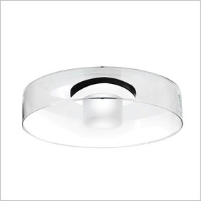Arandela Bol Ø32X09Cm Vidro E Metal Alumínio 01Xled 5,5W 2700K - Old A... (COBRE FOSCO, BRANCO (Fosco))