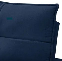 Sofá Retrátil Reclinável 3 Lugares 210cm Damy F05 Veludo Azul - Mpozen