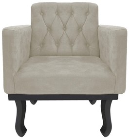 Kit Diva Recamier Azura 185cm Lado Esquerdo e 02 Poltronas Classic Linho - ADJ Decor