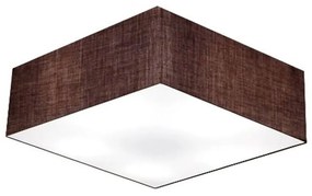 Plafon Quadrado Md-3052 Cúpula em Tecido 15/60x60cm Café - Bivolt