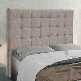 Cabeceira Decorativa Casal 1,40M Tropea Linho Areia G63 - Gran Belo
