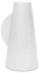 Vaso Decorativo em Cerâmica Branco 24,5x13x13 cm - D'Rossi