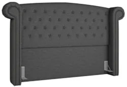 Cabeceira Cama Box Casal 140cm Provença Z37 Linho Chumbo - Mpozenato