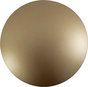 Arandela Led Aluminio Dourado 6W 127V 2700K Pleine Lune