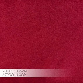 Poltrona do Papai Reclinável Elétrica com Massagem Magnum Veludo Vermelho G23 - Gran Belo