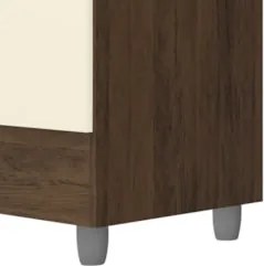 Guarda Roupa Solteiro 154cm Com 6 Portas Mayra Imbuia/Champanhe V02 -