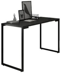 Mesa Escritório 120cm Estilo Industrial New Port Z34 Preto - Mpozenat